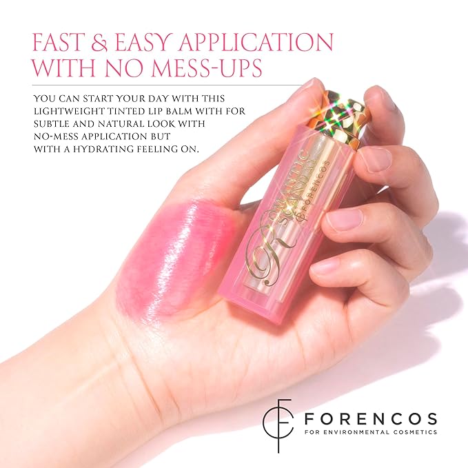 Tinted Lip Balm Hydrating 0.11 oz, Glow Pink Shade, Glossy High Pigmentation, Sheer and Smooth, Mositurizing, Natural Color (Pink Bouquet)-Velvo Beauty