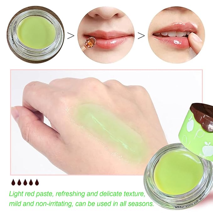 1PCS Bee Lip Balm Honey Pot, Moisturizing Lip Balm Overnight Lip Sleeping Mask Lip Scrubs Exfoliator, Hydrating Prevention Dry and Crack Lips, Lip Repair Nourishes the Lip Skin-Velvo Beauty