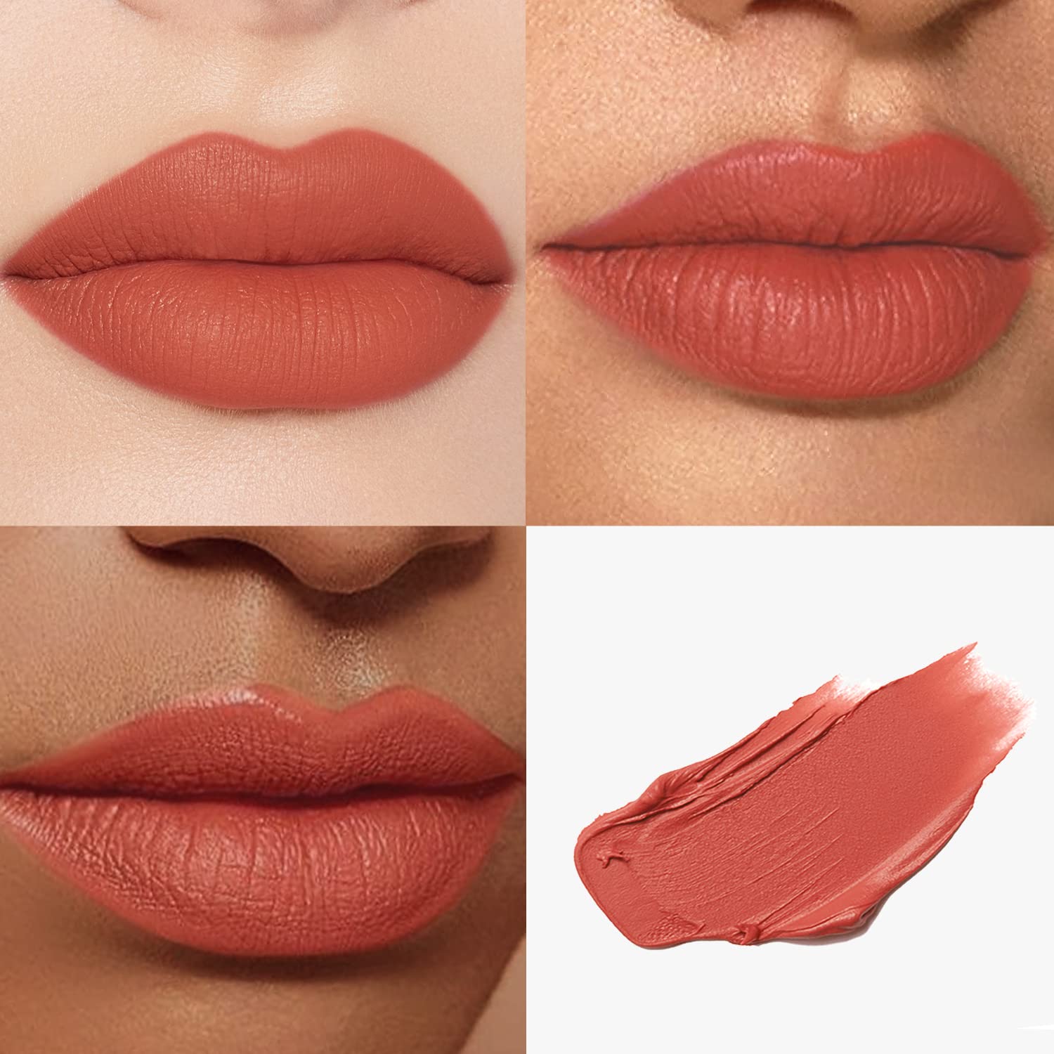 Catkin Rouge Matte Lipstick, Nude Waterproof Long Lasting Carving Satin Moisturizing Smooth Soft 0.13 Ounce-Chinese Style (CO137)-Velvo Beauty