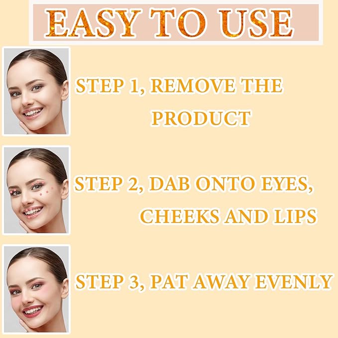 3 PCS Cream Contour Blush Stick,Long Lasting Waterproof Blush Stick for Cheeks&Lips Multipurpose Face Highlighting Concealing Cream,Shimmer Contour Stick Makeup for Women-Velvo Beauty