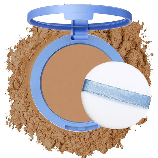 Oil Control Face Pressed Powder,Matte Smooth Flawless Setting Powder Makeup,Waterproof Long Lasting Finishing Powder,Cruelty Free Lightweight Face Cosmetics,0.35Oz(CAPPUCCINO)-Velvo Beauty