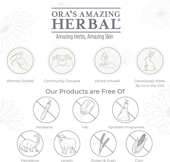 Ora's Amazing Herbal Unscented Moisturizer Travel Set, Touchy Skin Salve, Unscented Body Butter & Body Oil Set, Travel Size, Eczema and Senstivie Skin-Velvo Beauty