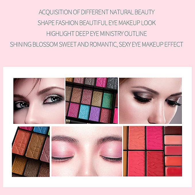 All In One Makeup Gift Kit Portable Contour Palette including 36 Eyeshadow Palette, Lip Gloss, Glitter Cream, Concealer, Blusher, Bronzer, Highlight and Contour - Teen Girl Gifts Trendy Stuff-Velvo Beauty