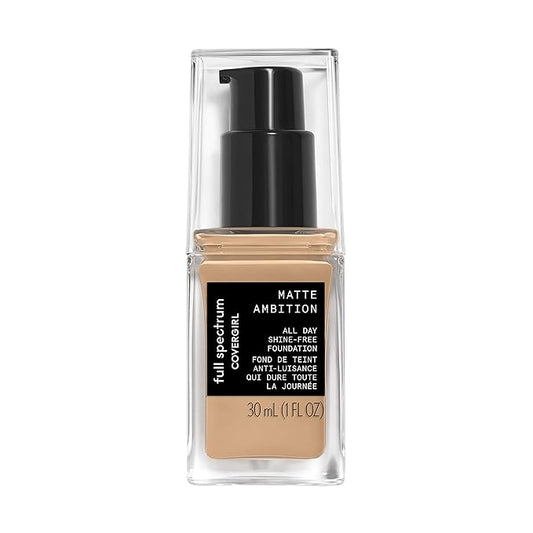 COVERGIRL Matte Ambition, All Day Foundation, Medium Cool 1, 1.01 Ounce-Velvo Beauty