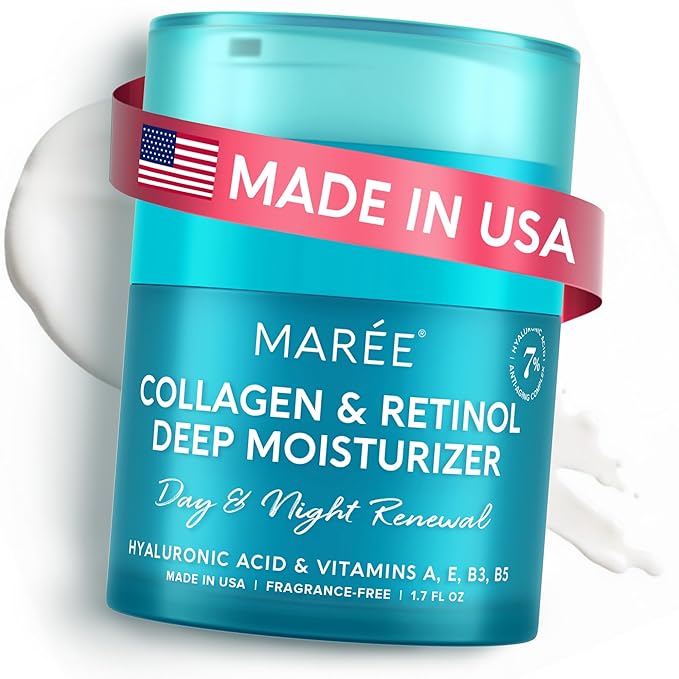 MAREE Face Moisturizer Retinol Cream for Face - Wrinkle Cream for Women - Anti Aging Face Cream - Facial Moisturizer with Collagen - Crema Hidratante Para la Cara for Skin Tightening-Velvo Beauty
