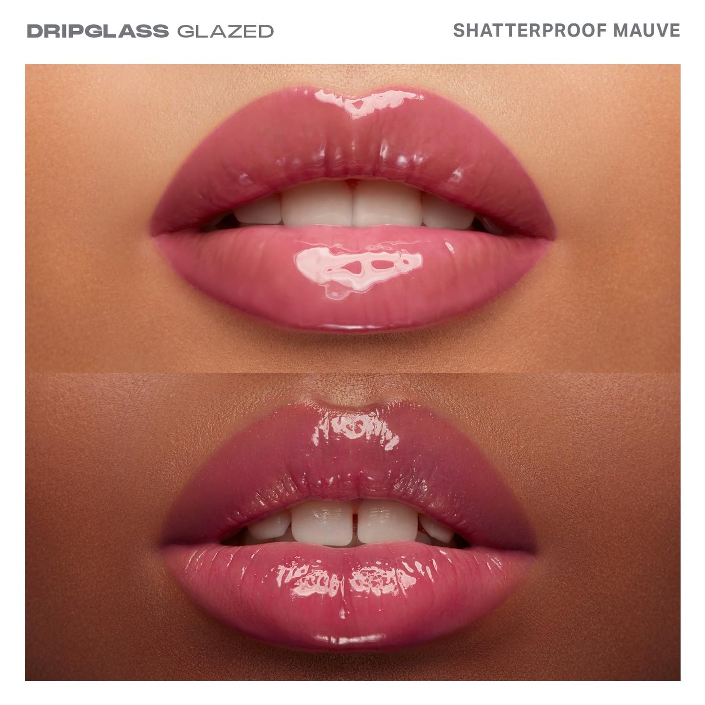 MORPHE Dripglass High Shine Lip Gloss - Glazed, Semi-Sheer & Nourishing Lip Makeup - Buildable Formula Infused with Plant-Derived Squalane & Vitamin E - Shatterproof Mauve (0.13 oz)-Velvo Beauty