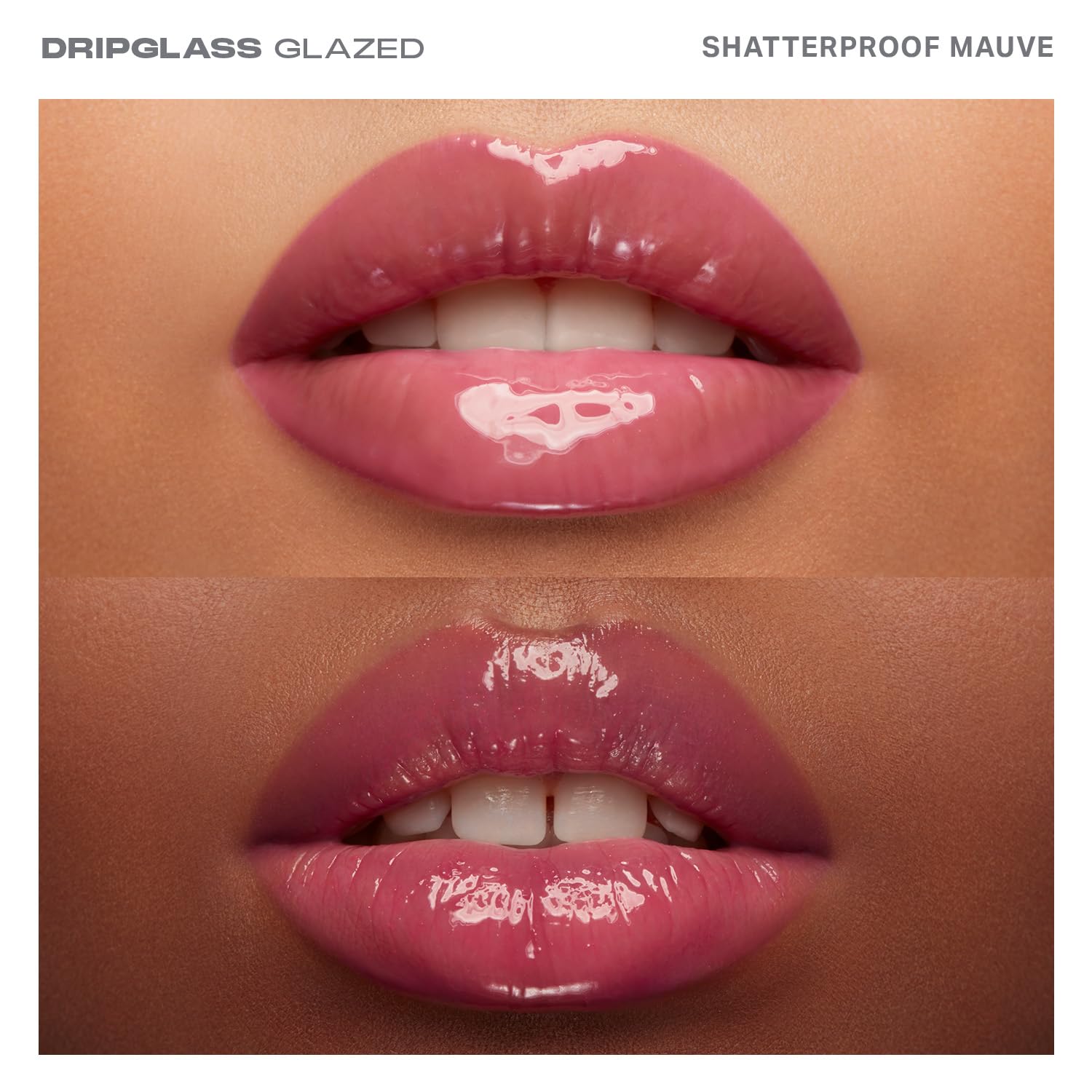 MORPHE Dripglass High Shine Lip Gloss - Glazed, Semi-Sheer & Nourishing Lip Makeup - Buildable Formula Infused with Plant-Derived Squalane & Vitamin E - Shatterproof Mauve (0.13 oz)-Velvo Beauty