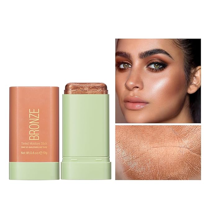Blush Stick, Cream Blush Stick for Cheeks & Lips, Blendable Long-Lasting Multi-Use Contour Stick & Highlighter Makeup (RICH GLOW)-Velvo Beauty