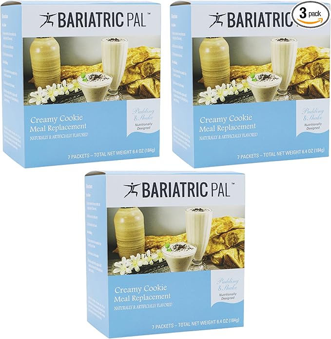 BariatricPal 15g Protein Shake or Pudding (Aspartame Free) - Creamy Cookie (3-Pack)-Velvo Beauty