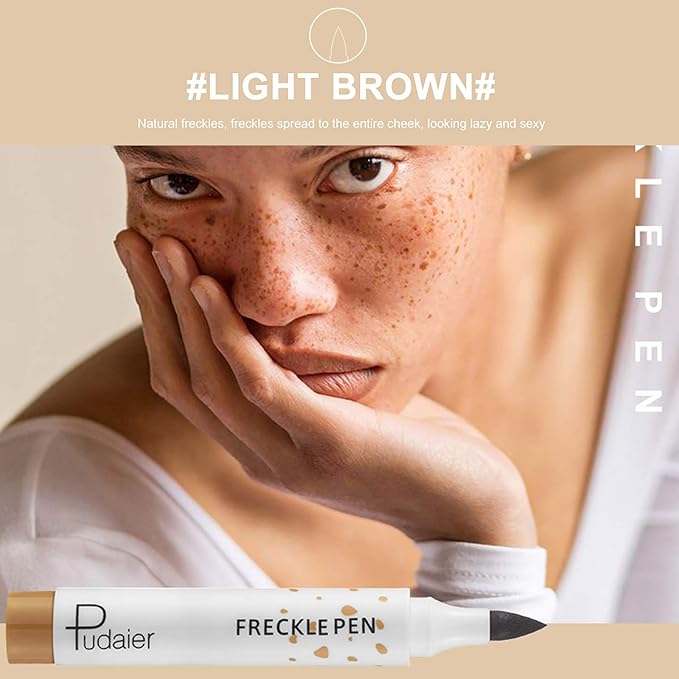 Freckle Pen 2 Colors Waterproof Lasting Natural Like Face Freckle Makeup Pen 2 Pcs 0.17 Fl Oz-Velvo Beauty