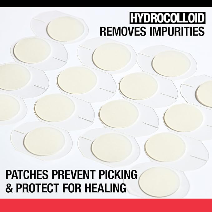 Neutrogena Stubborn Acne Ultra-Thin Blemish Dots, Pimple Patches for Face, Acne Patches, Ultra-Thin Hydrocolloid Facial Stickers, Overnight Use, Suitable for All Skin Types, 24 Count-Velvo Beauty