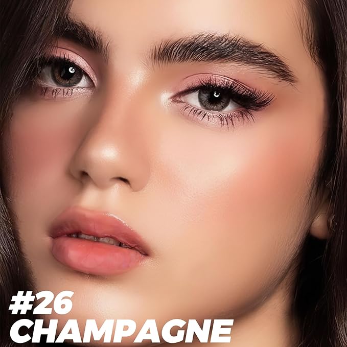 FOCALLURE Shimmer and Matte Cream Eyeshadow Stick,Smooth Brilliant Eye Brightener Pencil for Women,Long Lasting Waterproof Eye Shadow and Liners Makeup,CHAMPAGNE-Velvo Beauty