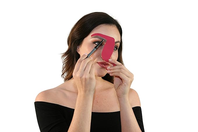 Contour Stencil by Revo - Makeup Kit Brushes Set - Eyebrow Pencil Tint Shaper- Nose Contour Palette Kit Organizer Tool - Contouring Cheeks & Nose - Use w/Foundation Beauty Sponge Bronzer Blush Powder-Velvo Beauty