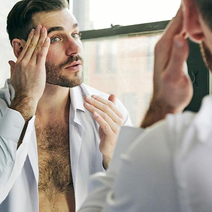 Brickell Men's Anti Aging Vitamin C Serum For Face, Repairing Night Facial Serum for Men, Natural and Organic Hyaluronic Acid Serum For Face to Diminish Wrinkles and Reduce Redness, 1 Ounce, Scented-Velvo Beauty