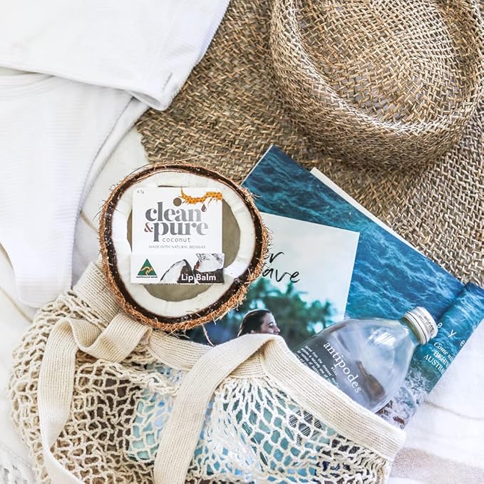 Lip Balm 2-Pack (Coconut) | Manuka Honey Beauty Products | Lip Care Set With 100% All Natural Beeswax and Vitamin E Oil | Flavored Lip Balm for Dry, Chapped Lips-Velvo Beauty