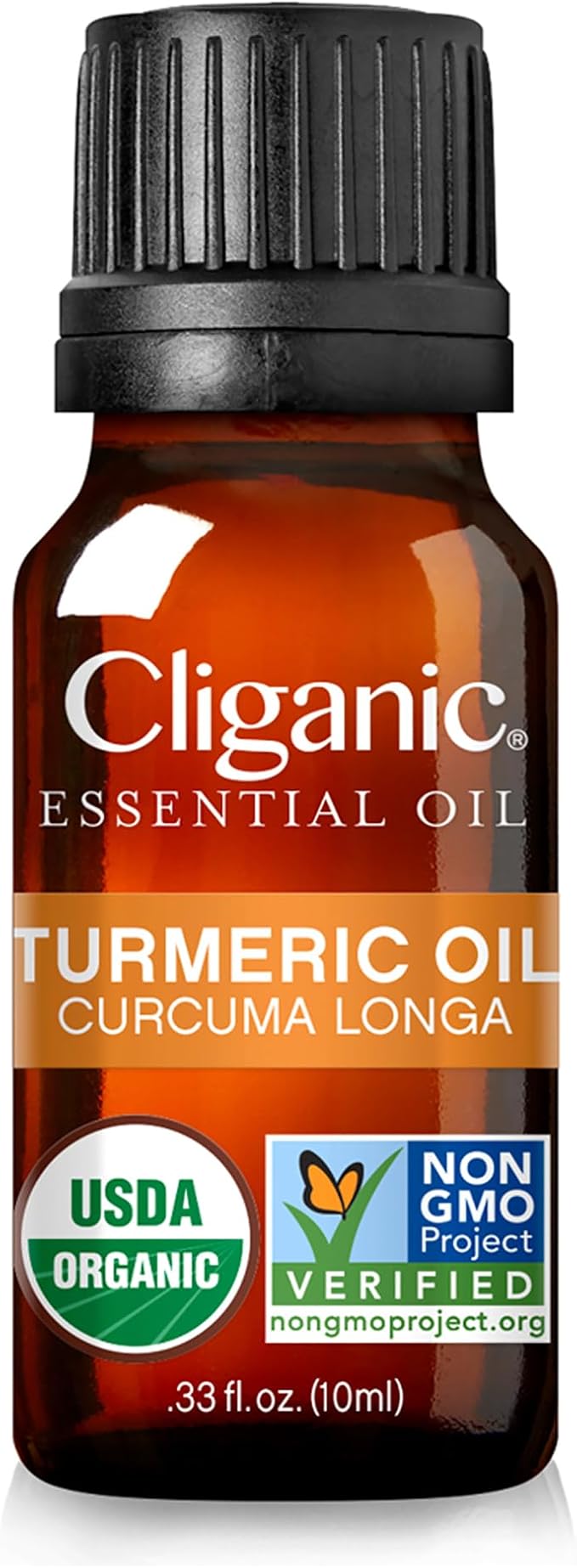 Cliganic Organic Turmeric Essential Oil, 100% Pure Natural for Aromatherapy | Non-GMO Verified (Packaging May Vary)-Velvo Beauty