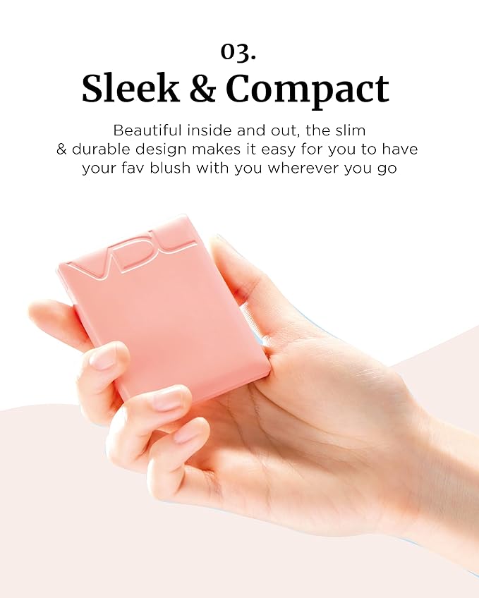 VDL Cheekstain Pastel Blush for Cheeks (Favorite Lavender, 0.2oz) - Lightweight, Velvet Powder Formula - Seamless, Long-Lasting, Natural-Looking Glow | Korean Makeup-Velvo Beauty