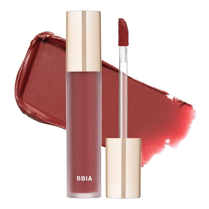 BBIA Last Velvet Tint - Soft & Creamy Matte Finish Lip Stain, Blur Effect with Velvety Texture, Long-Lasting, High Pigment, Lightweight, Non-Drying, Vegan, Korean Lip Makeup (V14 CHILL BOSS)-Velvo Beauty