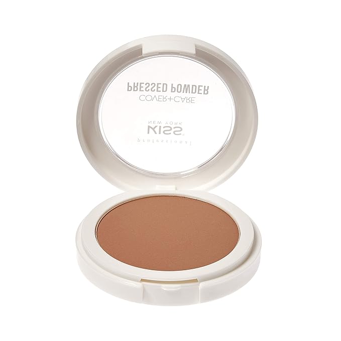 KISS Cover and Care Acne Control Pressed Powder- APP350 (Almond)-Velvo Beauty