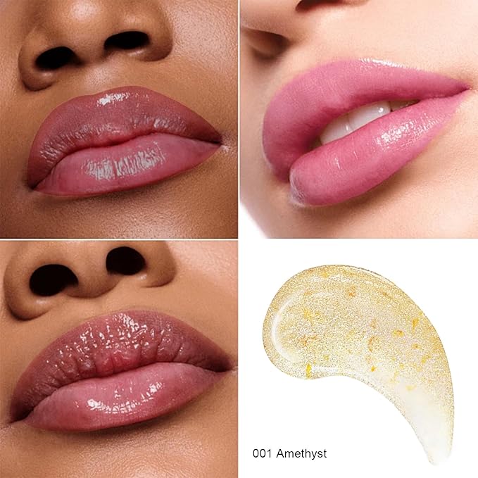 pH Lip Balm, Transparent Clear Color Changing Lipstick and Tinted Lip Balm Chapstick, Vegan & Cruelty Free Lip Tint, Hydrate & Nourish with JOJOBA and MEADOWFOAM SEED OIL, #001 Amethyst-Velvo Beauty