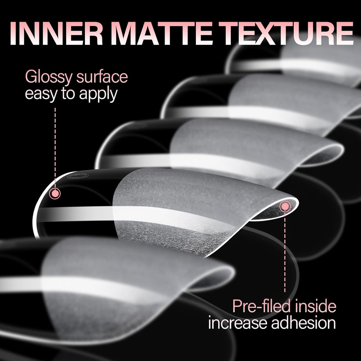 AILLSA Short Square Round Fake Nail Tips 240Pcs Soft Nail Gel Tips Pre-Shaped Acrylic Nail Tips, Half Matte Full Cover Press on False Tips for Nail Extension Home DIY 15 Sizes Gelly Tips-Velvo Beauty