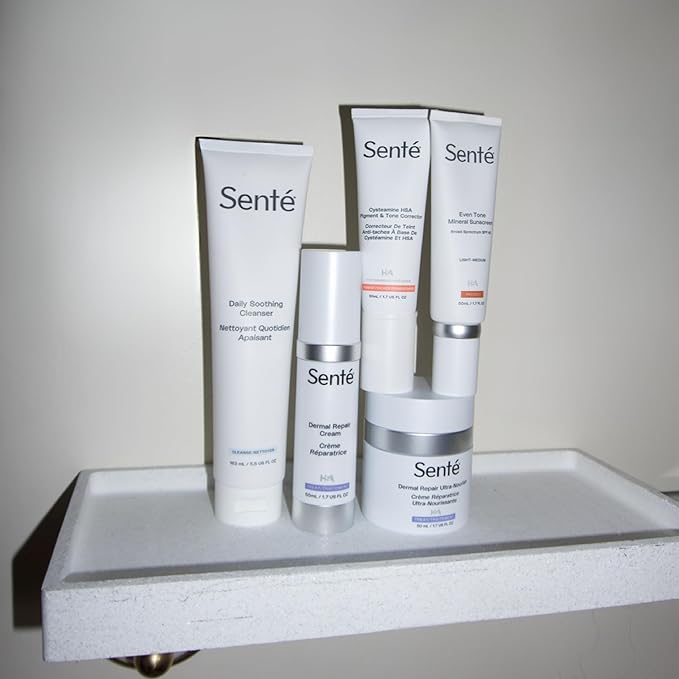 Senté Even Tone Mineral Sunscreen Tinted | SPF 36 Medium-Dark | Hydrating, Lightweight Sun Protection Treatment for Redness & Discoloration | UVA/UVB & Blue Light Defense | 1.7 oz-Velvo Beauty