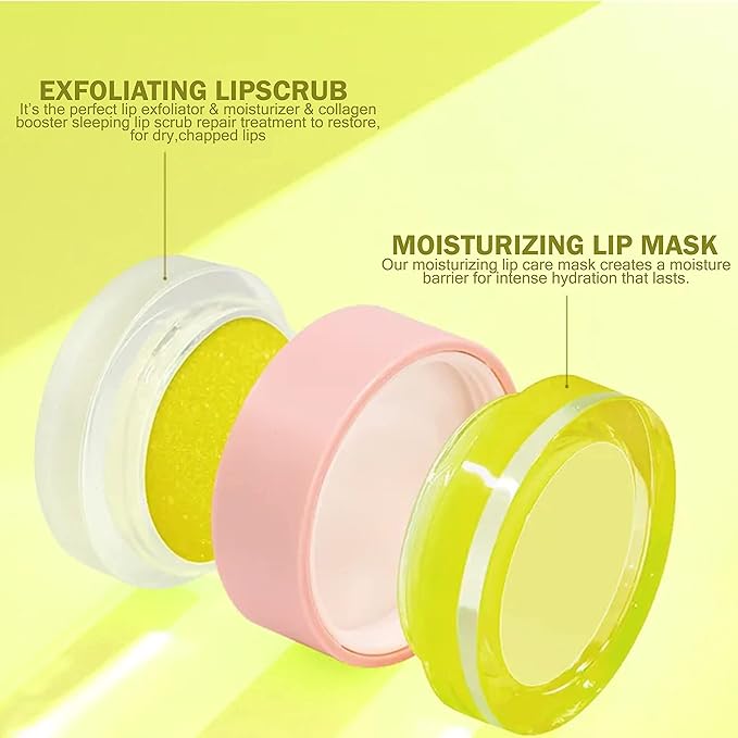 kukubird Lip Mask Overnight Hydrating Lip Balm Mask Exfoliating Lip Scrub Lip Care Treatment For Chapped and Cracked Lips-Vanilla-Velvo Beauty