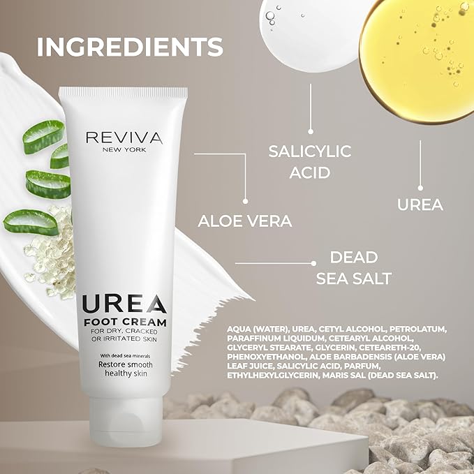 Foot Cream with Urea , Salicylic Acid & Dead Sea Minerals – Intensive Foot Cream for Dry, Cracked Heels & Feet, Callus Remover & Toenail Softener – Deep Moisturizing & Skin Repair for Cracked Feet-Velvo Beauty