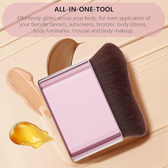 docolor Self Tanner Brush Body Makeup Brush for Flawless Face and Body Makeup, Sunless Tanner Blending Brush Body Brush for Self Tanner, Bronzer, Foundation, Vegan & Cruelty Free-Velvo Beauty