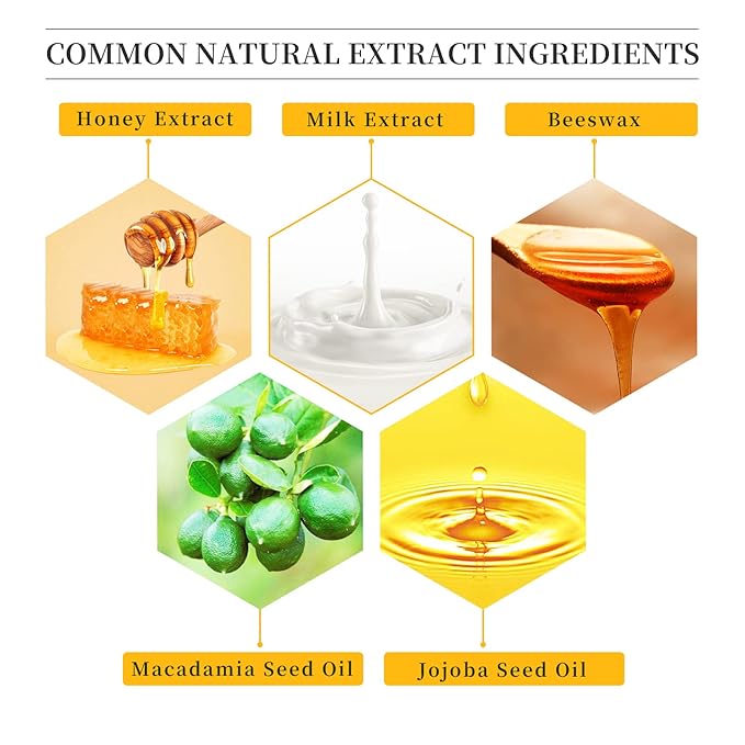 4 Piece Honey Milk Lip Mask Lip Balm Lip Scrub Lip Oil Lip Care Kit, Moisturizing & Nourishing Dry and Cracked Lips, Overnight Sleeping Lip Exfoliator Lip Moisturizer Lip Repair-Velvo Beauty