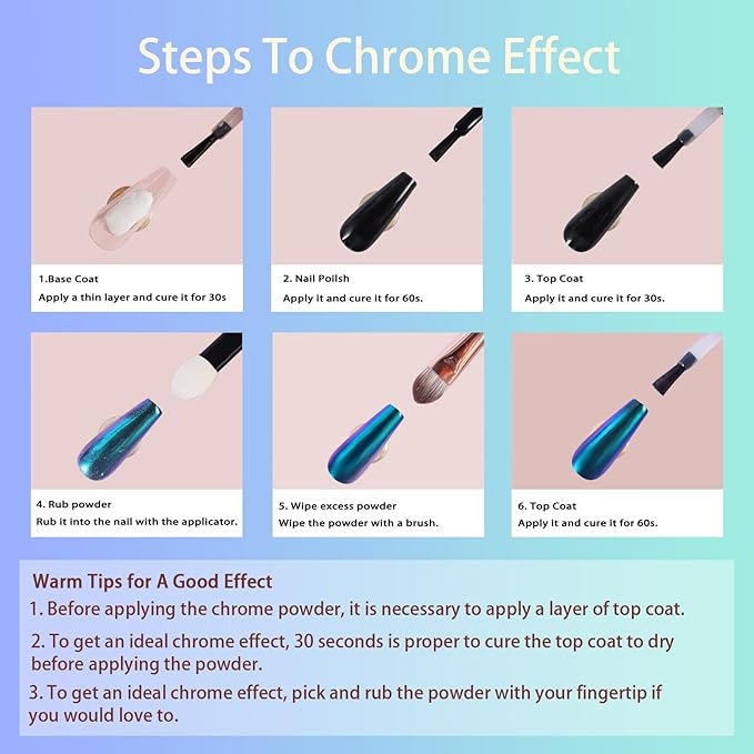 Allstarry White Chrome Nail Powder, 4 PCS Color-Shift Chameleon Mica Powder Aurora Chrome Effect Glitter Dust Iridescent Pearlescent Pearl Pigment for Gel Polish Nail Art Decoration, Resin Craft-Velvo Beauty