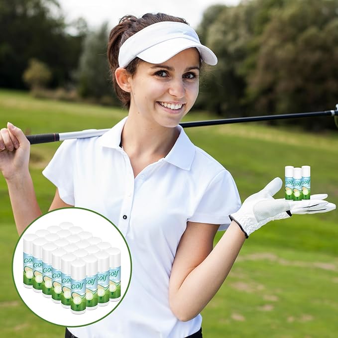Demissle 24 Pcs Sports Team Gifts Sports Lip Balm Sports Party Favors Sports Theme Lipstick for Team Gifts(Golf)-Velvo Beauty