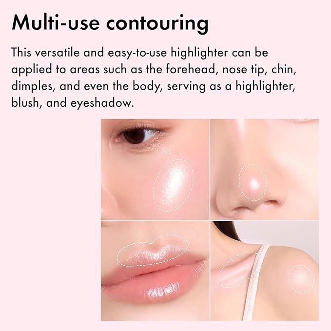 Amuse SEOUL Face Diamond Pink Diamond Highlighter | High Glossy Face Illuminator Highlighting Powder, Highlighter Makeup, Shimmer Glow, Rose & Gold Glow Highlighter, Cruelty-Free & Vegan (4.7g)-Velvo Beauty