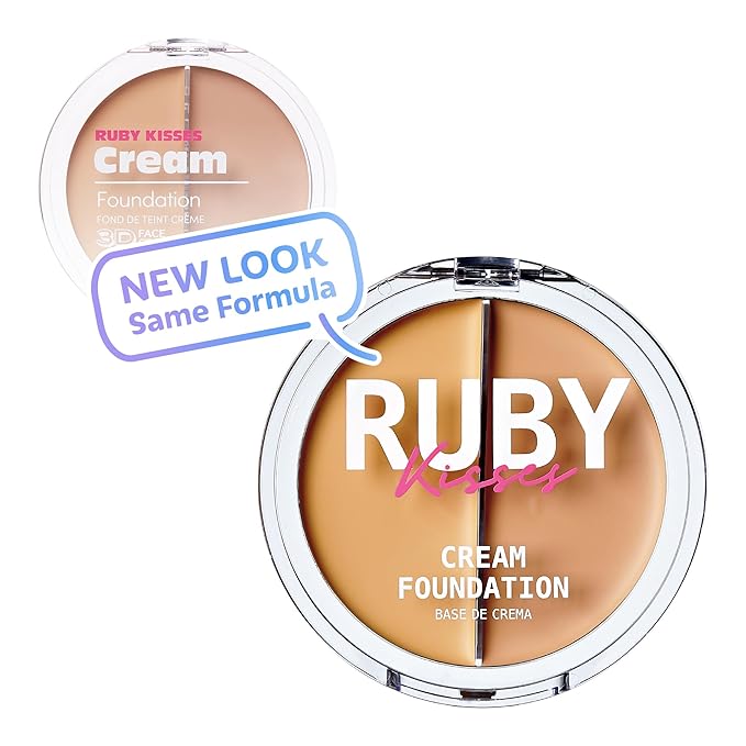 Ruby Kisses 3D Face Creator Cream Foundation & Concealer, 12 Hours Long Lasting, Medium to Full Coverage, Non-Greasy, Ideal for Makeup & Contour Palette (Level 3)-Velvo Beauty