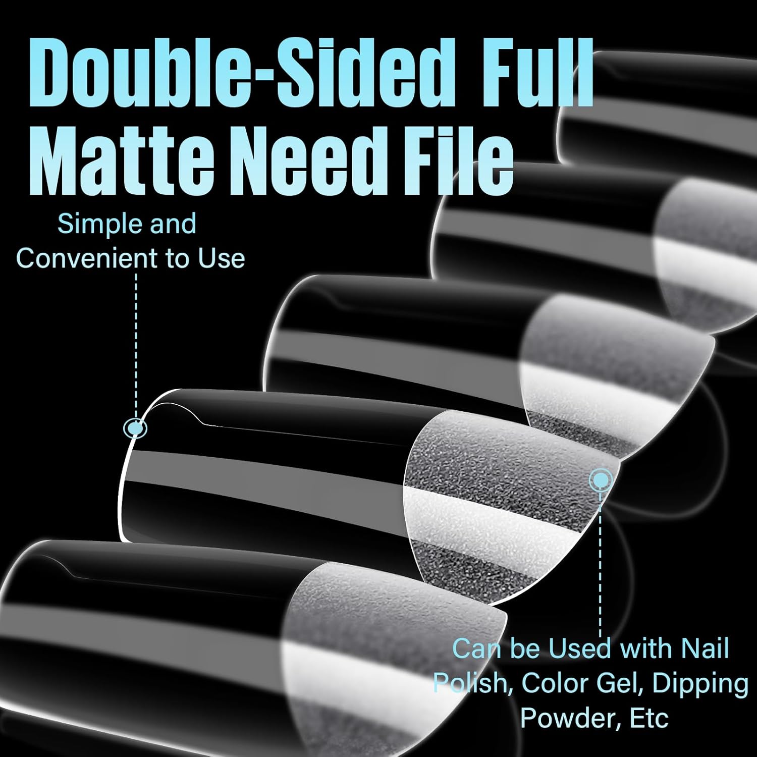 TOMICCA Short Square Nail Tips,Acrylic Gel Tips 240Pcs Fake Nails Full Cover 12 Sizes False Nails Half Matte for Nail Extension Home DIY Salon-Velvo Beauty