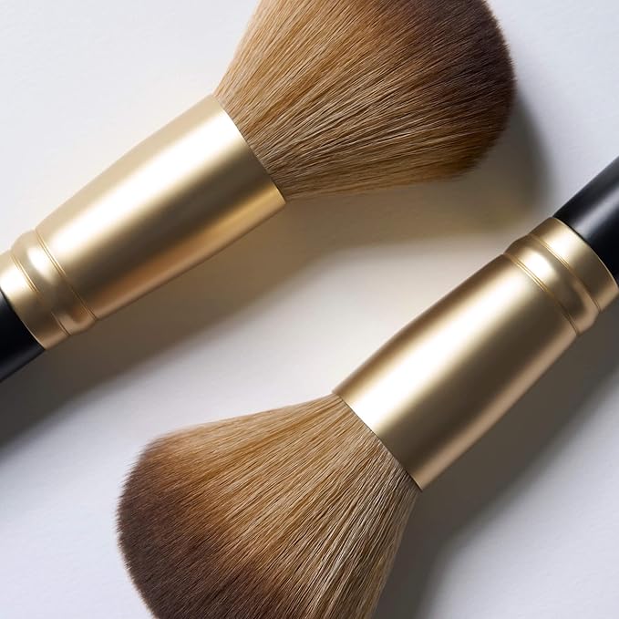 LAURA GELLER NEW YORK Setting Powder Brush - Makeup Brush for Setting - Set Face Makeup without Caking - Smooth Finish-Velvo Beauty