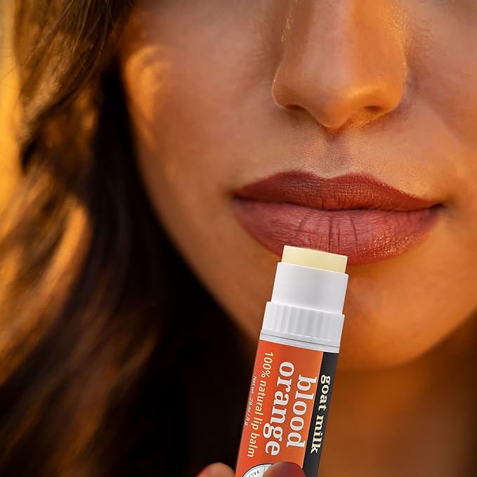 Dionis - Goat Milk Skincare Scented Lip Balm - Set of 6 (0.28 oz) - Made in the USA - Cruelty-free and Paraben-free (Blood Orange)-Velvo Beauty