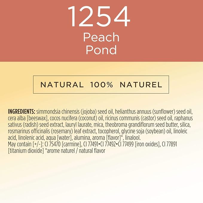 BURTS BEES Peach Pond All Aglow Lip & Cheek Stick, 0.32 OZ-Velvo Beauty