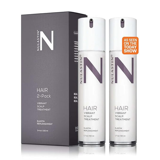 NULASTIN Hair Serum - HAIR Vibrant Scalp Treatment - Promote Scalp Care & Thicker Looking Volume in Thinning Hair - With Keratin & Peptides to Help Minimize Visible Shedding (2 Count, 1.7 Oz Each)-Velvo Beauty
