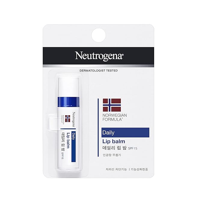 Neutrogena Norwegian Formula Lip Moisturizer, SPF 15, 0.15 Ounce-Velvo Beauty