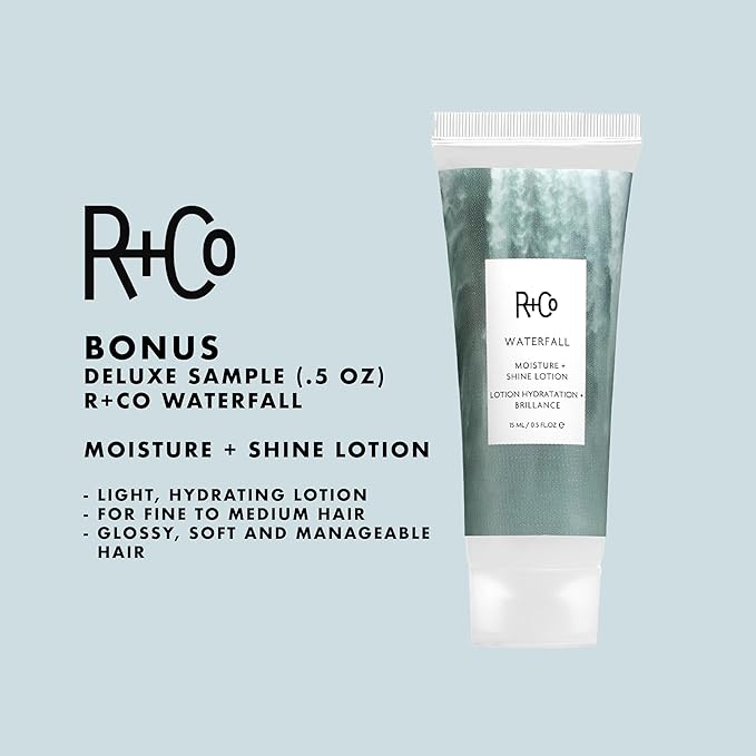 R+Co Waterfall Moisture and Shine Lotion (5 Oz) + Travel Size (.5 Oz) | Vegan + Cruelty-Free |-Velvo Beauty