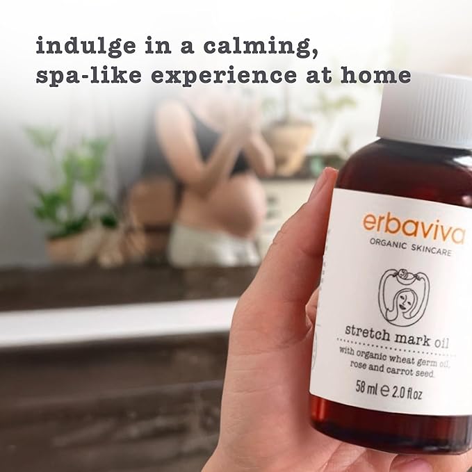 Erbaviva Stretch Mark Oil -Travel size 2 Fl Oz-Velvo Beauty