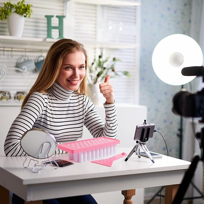 RONRONS 50 Pieces Refillable Lip Balm Crafting Tubes, 5ml Black Empty Lip Balm Tubes Containers, Mini Twist-up Lip Gloss Tube Homemade Deodorant Bottles DIY Cosmetics Makeup Tools Accessories-Velvo Beauty