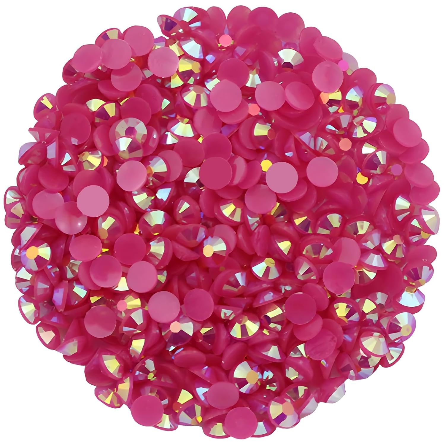 4500 Pcs SS12 3mm AB Flatback Rhinestones for Nails Art Crafts Glitter Round Shine Gems Crystals DIY Clothes Shoes （Dark RoseRed AB）-Velvo Beauty