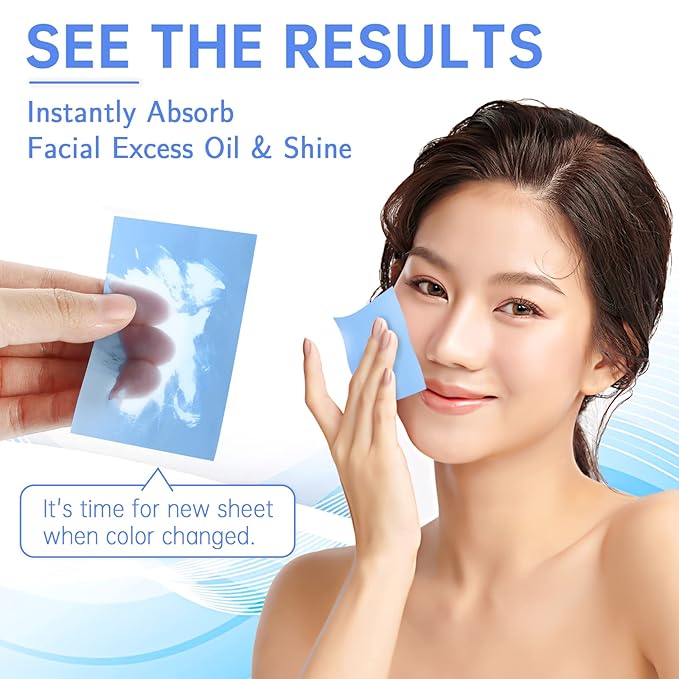 Great Absorbent Oil Blotting Sheets for Face - 10% Larger Oil Control Film 4pk/200 Makeup Friendly Blotting Paper for Oily Skin, High-Performance, Tear-proof Oil Absorbing Tissues-Velvo Beauty