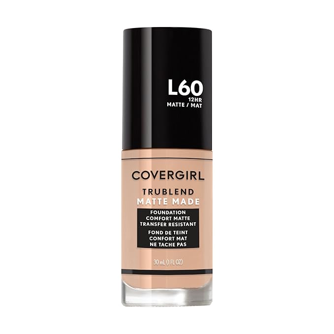 COVERGIRL TruBlend Matte Made Liquid Foundation, Light Nude-Velvo Beauty
