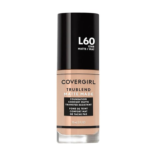 COVERGIRL TruBlend Matte Made Liquid Foundation, Light Nude-Velvo Beauty