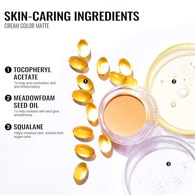 Oulac Matte Eyeshadow 3-in-1 Eyeshadow Eye Primer&Eyeliner Highly Pigmented Waterproof Smudge-proof Long Lasting Wear Smooth&Blendable Formula for Natural Look,Vegan & Cruelty-Free,CM06-Velvo Beauty