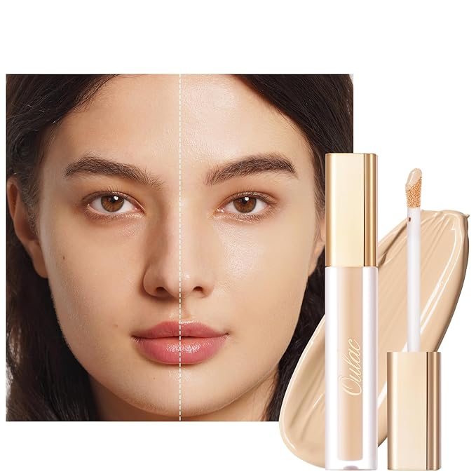 Oulac Concealer Full Coverage, Concealer Stick for Dark Circles, Hydrating Concealer Infused with Hyaluronic Acid, Lightweight, Long Lasting, Vegan Concealer 3.8ml, Shade: C2 Ivory-Velvo Beauty
