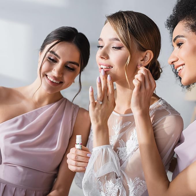 30 Pcs Wedding Lip Balms Bulk Wedding Bridal Shower Favors for Guests Wedding Souvenirs Moisturizing Floral Lip Balm Thank You Gifts for Bachelorette Party Bridesmaid Baby Shower, Pink Flower-Velvo Beauty